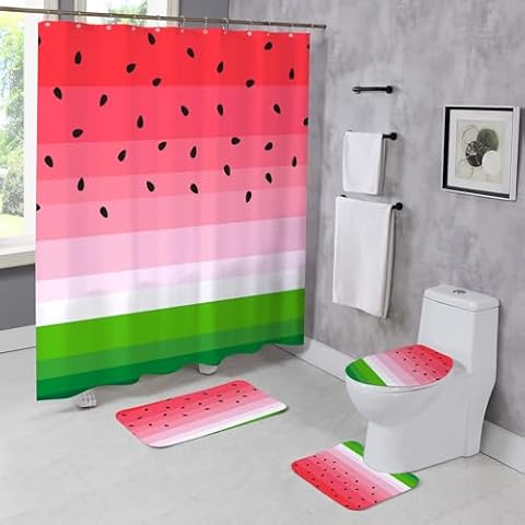 Moladika Watermelon Shower Curtain Set Cover