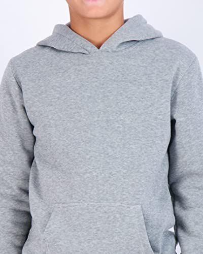Real Essentials 3 Pack: Youth Fleece Long Sleeve Soft Pullover Hoodie Sweatshirt - Boys & Girls3