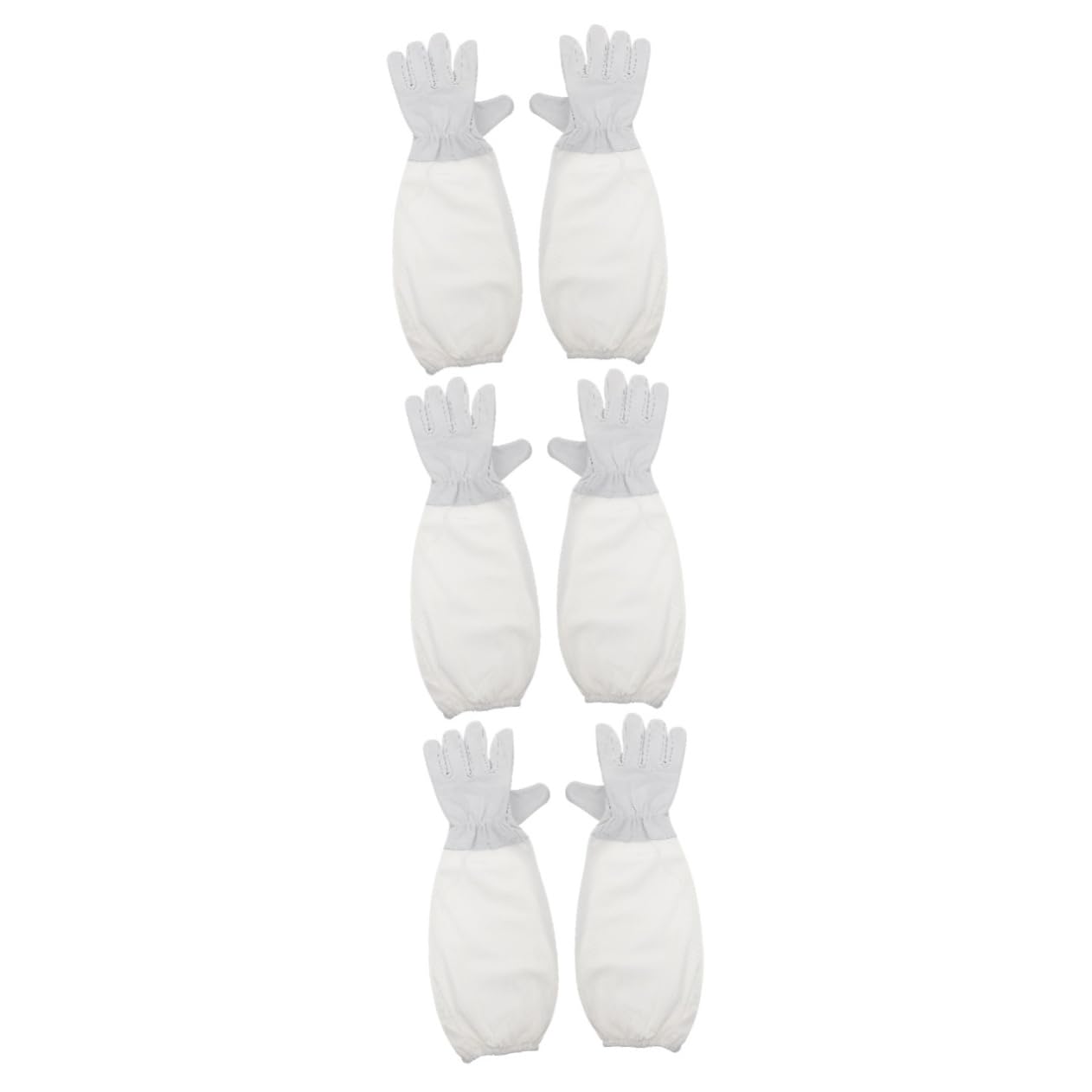 UKCOCO 3 Pares Guantes de Apicultura Resistentes al Guantes Largos de Seguridad para Apicultores Protección Eficaz contra y Abejas Profesional y Duradero
