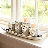 ️Pratique et décoratif : les photophores sont fabriqués en bois avec une texture rustique. Associés à des pierres pour une décoration personnalisable, ils mélangent praticité et esthétique et apportent une touche de charme naturel à votre intérieur.