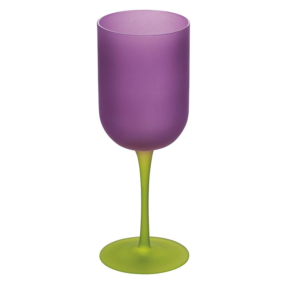 Villa d'Este Home Tivoli Zestaw 6 kieliszków 450 ml ze szkła z efektem frosted, Color Shock