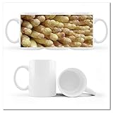 Taza de té con foto de espárragos frescos