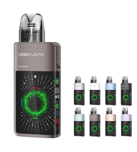 Geek vape Digi Q Vista Pod System Kit 1600mAh 3ml (Max 35W) M[NxCv fW L[ rX^ |bh dq^oR Vape xCv (Gunmetal)