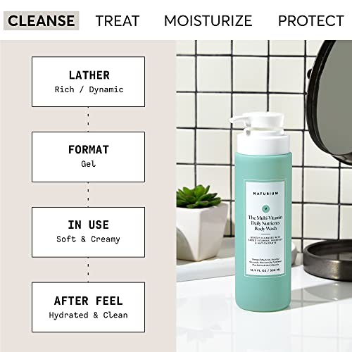 Naturium The Multi-Vitamin Daily Nutrients Body Wash, Hydrating Cleanser 16.9 Oz #TOP1