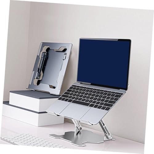 Base Ajustable de Metal para Laptop SOLUSTRE Plata miniatura 3