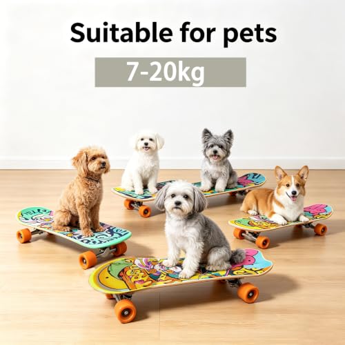 Annesc 25 Inch Pet Skateboard
