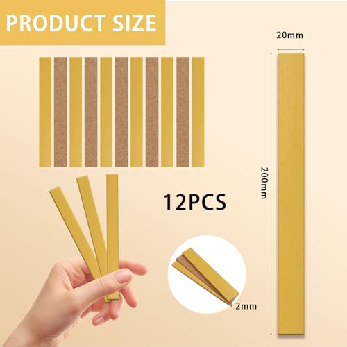 12 Stück Hut Verkleinerung,Hutband Innen Zum Verkleinern,Self-Adhesive Hutband Innen,Kork Selbstklebend,Einfach Anwendbare Korkeinlagen,Komfortabel zu Tragen,Ideal für Alle Hutarten