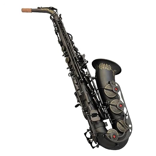 Saxofone Corpo De Latão Fosco Saxofone Preto Superfície Banhada A Níquel Saxofone Alto Mi Bemol Com Acessórios