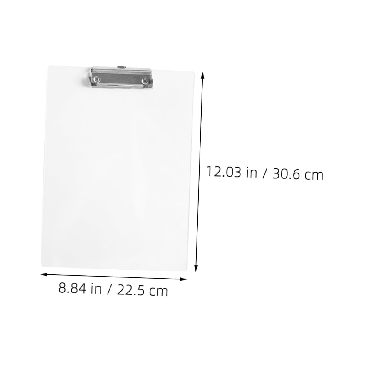 Transparente Klemmbretter aus Pet 6 Stück-pack mit Metallclip