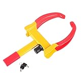 🔐Es gibt insgesamt 9 Verriegelungspunkte für eine optimale und sichere Befestigung, die an Ihre Bedürfnisse angepasst werden können. Es ist für Reifenbreiten von 17,5 cm bis 28,5 cm geeignet. Die Klaue ist mit einem Schloss und einem Schlüssel verschlossen, und Sie erhalten 3 Schlüssel dafür. Durch die Schutzkappe kann das Schloss abgedeckt werden.