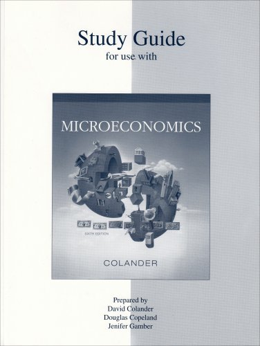 Microeconomics Study Guide 0073026948 Book Cover