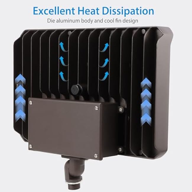 150W LED Flood Light Outdoor Knuckle, Switch Controlled Floodlight with Plate,5000K 22000Lm IP65 Waterproof Outdoor Security Lights for Yard Garden Garage,ETL Listed