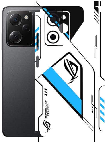 Image of AtOdds - Full Body Back Screen Guard Protector Film - Lamination Wrap Skin Sticker Compatible with Poco X5 PRO (5G) | Scratchproof Matte Finish (RogBlue)