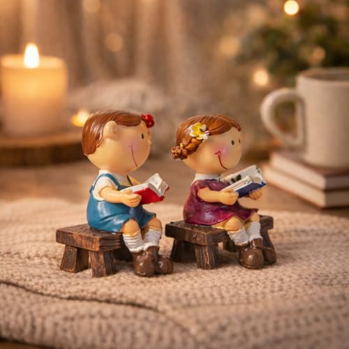 Image of CraftVatika Home Decoration Items for Living Room, Boy Girl Couple Showpiece Gifts for Woman Aesthetic Home Decor, Birthday Wedding Housewarming Return for Woman Man Kids Room Decor