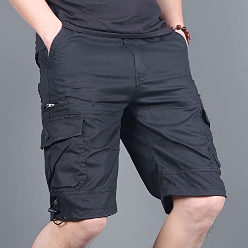 Mens Cargo Shorts, Black Cargo Shorts Mens Work Shorts Casual Shorts Multi Pocket Tactical Shorts For Men Workout Shorts With Pockets Sport Shorts Overalls With Pockets Work Shorts For Men #TOP3