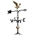 Whitehall Products Full-Bodied Eagle Weathervane, 30-Inch, Gold/Bronze