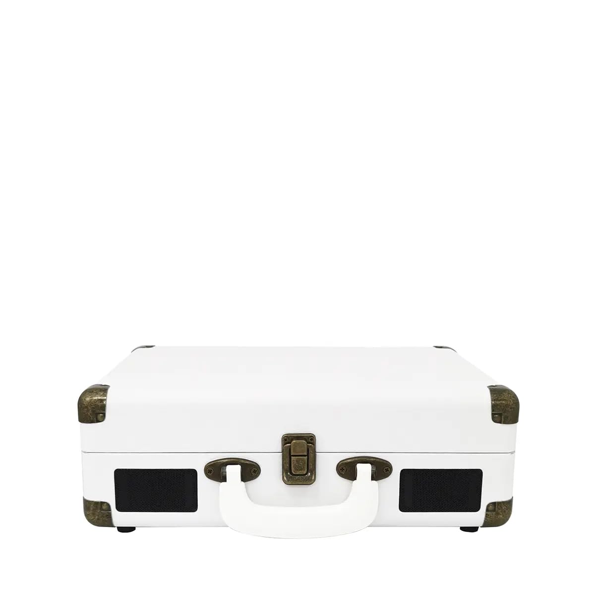 PRIXTON Platine Vinyle VC400, Tourne-Disque Vintage avec Bluetooth, Lecteur et Convertisseur des vinyles, 2 Haut-parleurs intégrés, Design Mallette, 3 Vitesses 33/45/78, Couleur Blanc