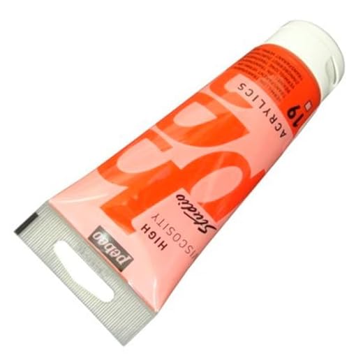 Pébéo - Acrílico Fine Studio - Pintura acrílica Bermellón - Bermellón Transparente - 100 ml