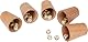 GICO Leder Würfelbecher Standard (9 cm) mit 6 Würfeln im 5er Set - 5902-5