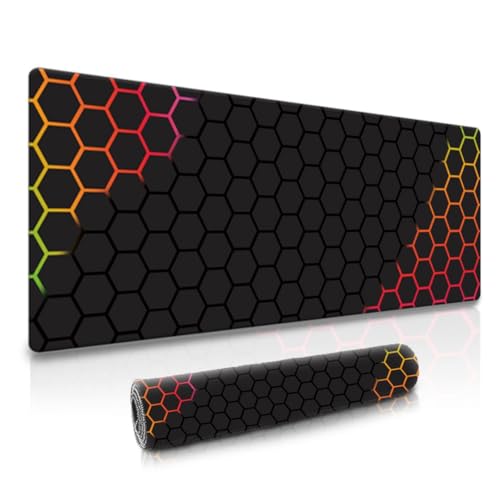 Dyazo Hexagonal Pattern Desk Mat | Water-Resistant Anti-Slip Desk...