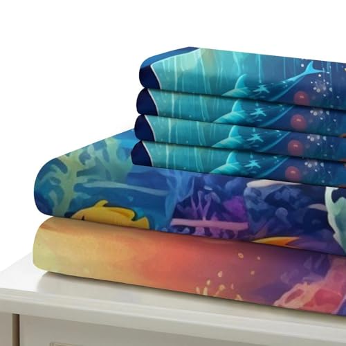 Parure de lit dauphin en microfibre douce avec fermeture éclair invisible
