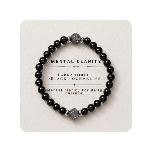 Pulsera BEMELO Obsidian Guard con piedras naturales 4mm miniatura 1