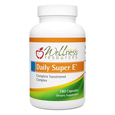 Wellness Resources Daily Super E - Superior Full Spectrum Tocotrienols - High in Gamma, Delta, and Alpha (180 Capsules) Cover