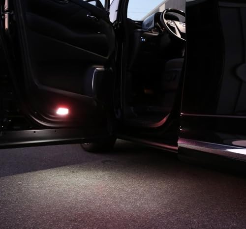Lámpara LED blanca con destello rojo para puerta lateral miniatura 5