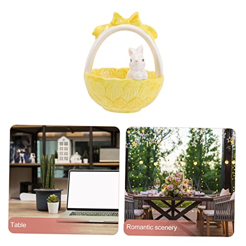 Décoration de Pâques et figurines de lapin pour centre de table - 8