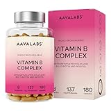➤CALIDAD DE ESPECTRO COMPLETO - Nuestro objetivo era crear un complejo vitamina B. Para tal fin, hemos hecho nuestra antigua fórmula 5 veces más fuerte. La nueva mezcla contiene las 8 Vitaminas B esenciales: Vitamina B1, B2, B3, B5, B6, Biotina, Acido Folico Activo y Vitamina B12. Nuestro mecanismo de absorción con liberación lenta permite un soporte duradero con solo UNA cápsula diaria. Libre de OMG, sin gluten y 100% vegano.