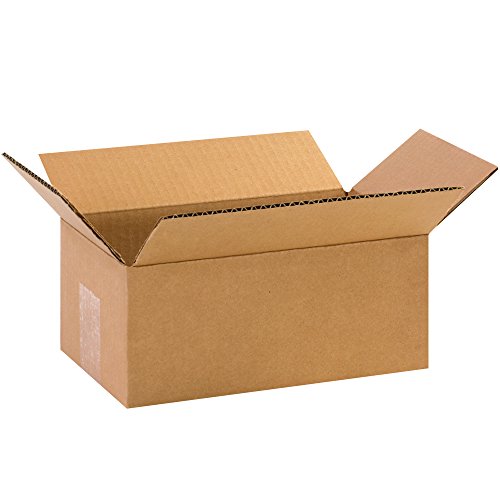BOX USA 10 x 6 x 4 Corrugated Cardboard Boxes, Small 10"L x 6"W x 4"H, Pack of 25 | Shipping, Packaging, Moving, Storage Box for Home or Business, Strong Wholesale Bulk Boxes