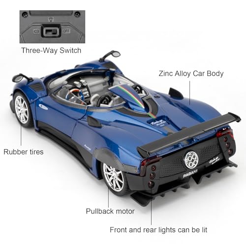 Modelo de Auto Pagani Zonda HP 1:24 Azul miniatura 4