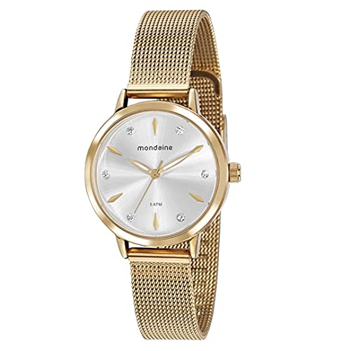 Relógio Mondaine Feminino Dourado Casual Fashion - 76733lpmvde