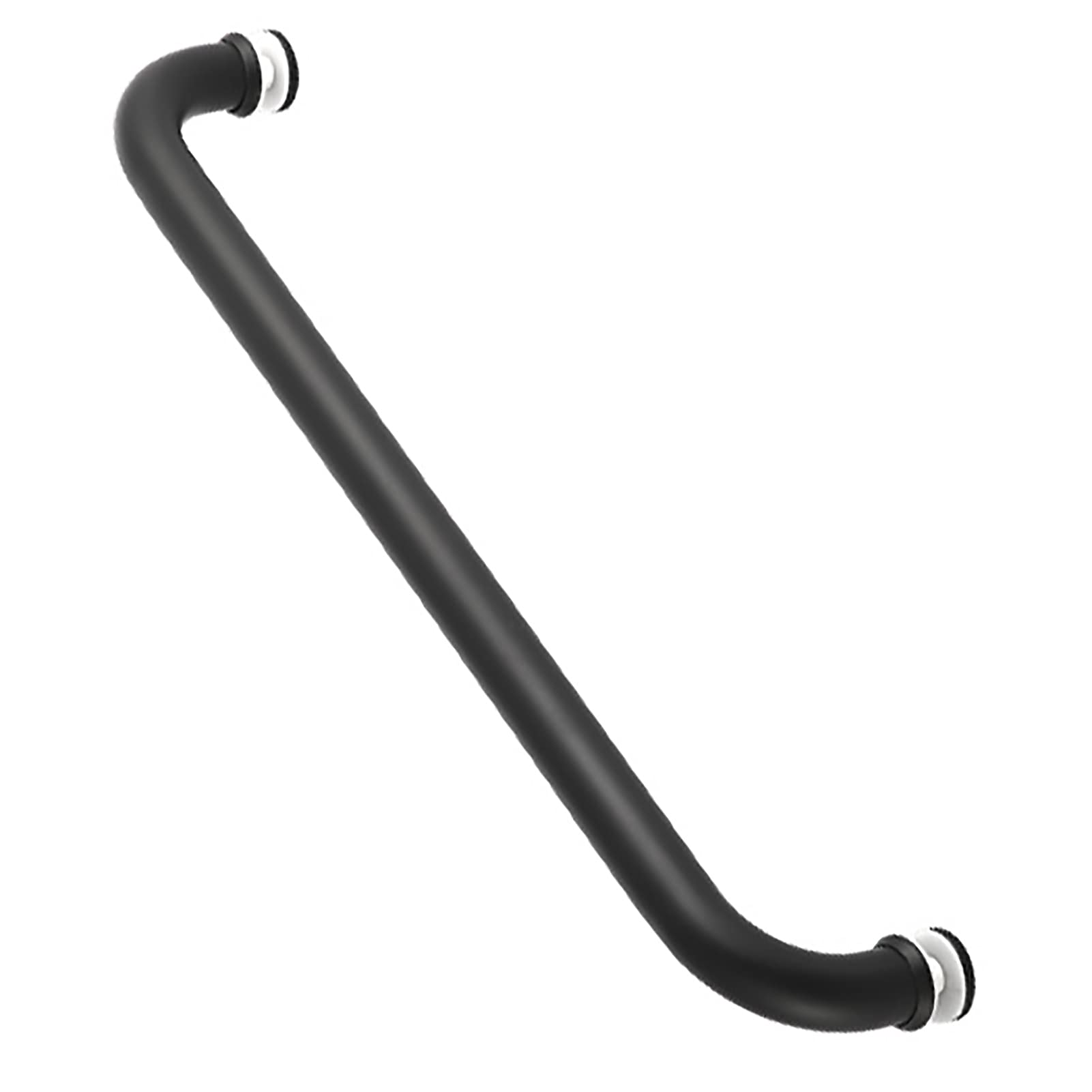 Poignée de porte de douche noire avec traitement de surface anticorrosion