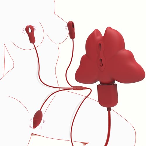 Vibrating Nipple Clamps BDSM Toys for Women with G Spot Vibrator
