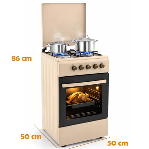 Foto BAKAJI Cucina da Esterno Alimentazione a Gas con Forno e 4 Fuochi 4