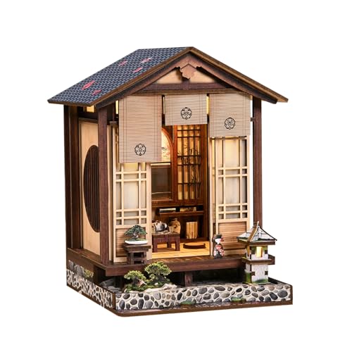 DIY Miniature House Kit - Japanese Garden Book Nook for