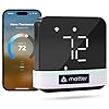 meross Smart Thermostat for Home, WiFi Thermostat Works with Matter, Alexa, Apple Home, Google Assistant, App & Voice Control, 7x24h Scheduling, Energy Saving, C-Wire Required