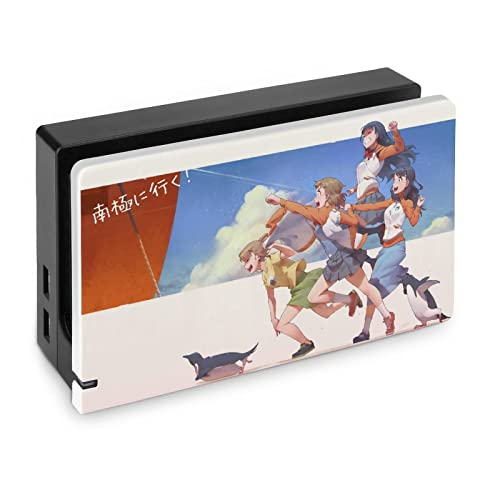 Switchドックケース 宇宙よりも遠い場所 ヒロイン 青春 スイッチベース保護シェル Switch専用dockカバー 保護ケース ゲーム機本体収納 全面保護 着脱簡単 耐久性 黄ばみなし 持ち運びやすい 軽量 薄型 熱放散良い 衝撃吸収 落下防止 防指紋