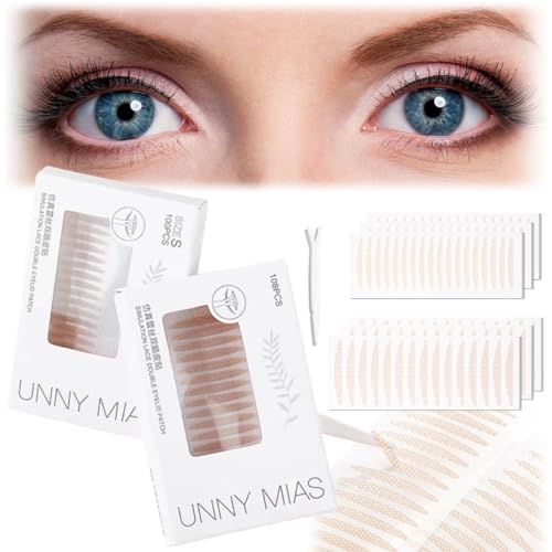 Eyelid Tape, Eyelid Lifter Strips, Instant Eye Lift Tape for Droopy Lids, Invisible Double Eyelid Sticker, Droopy Eyelid Lift for Hooded Eyes?with Y-Shaped Fork ? (M(90pcs))