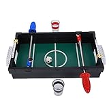 Mini-Desktop-Fußballspiel, Tischfußball, interaktives Sportspielset für Erwachsene, Familienspaß, hochwertiger ABS-Kunststoff, kompakte Größe, 2-Spieler-Spiel