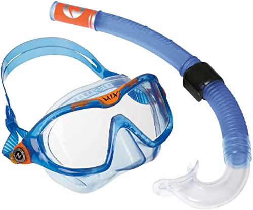 AQUALUNG Combo Mix Tauchmaske + Schnorchel für Tauchen Wassersport und Schnorcheln für Kinder ab 4 Jahren mit UV-Schutz Silikondichtung und beschlag- und leckagefreien Gläsern für Jungen & Mädchen