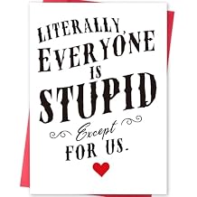 Funny Valentines Day Card for Women Men, Valentines Day Gift for Him Her