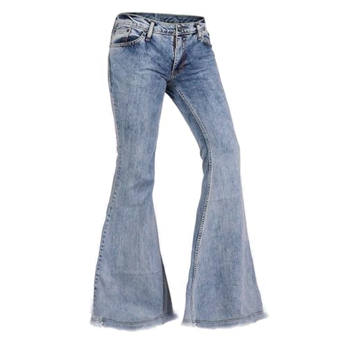 EVEDESIGN 70s Outfits Bell Bottom Pants for Men,Mens Bell Bottom Jeans Flared Jeans