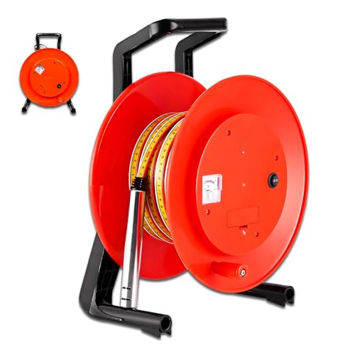 100M Deep Well Steel Tape Water Level Meter - Durable Depth Sounder for Accurate Groundwater Measurement in Industrial Boreholes, Essential Tool for Well Drilling & Monitoring
