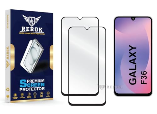 Image of Gorilla Tempered Glass Screen Protector Compatible with Samsung Galaxy F36 [Pack of 2] | Edge-to-Edge, Bubble-Free, Case Friendly, Easy Installation Kit
