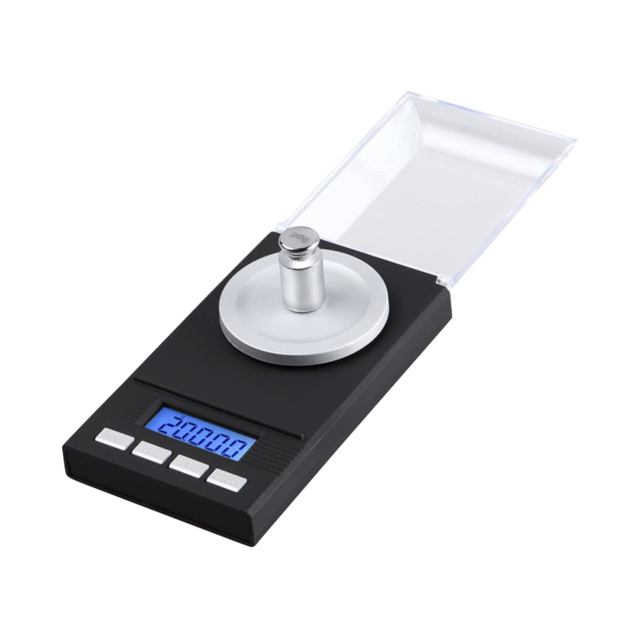 100g Mini Electronic Jewelry Scale Accurate Digital Packet Scale for and Jewelry with Calibration Weights Black Compact and Portable Design Easy to Read LCD Display