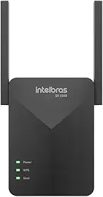 Extensor Mesh Wi-Fi 6 EX 1500 Preto Intelbras Cobertura de Até 100m²