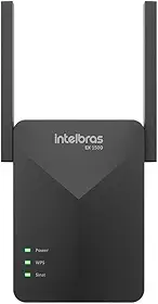 Extensor Mesh Wi-Fi 6 EX 1500 Preto Intelbras Cobertura de Até 100m²