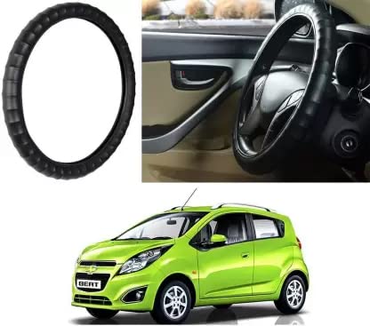 Image of Car Steering Wheel Cover with Finger Grip for Chevrolet Beat